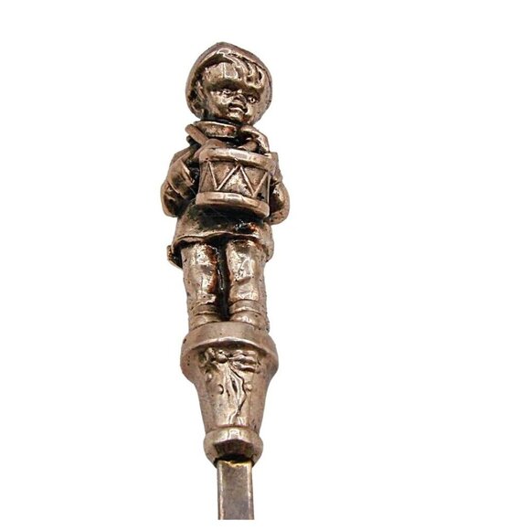 Reed and Barton Silver Spoon Vintage The Little Drummer Boy Christmas w/ Box 80s - Picture 5 of 9